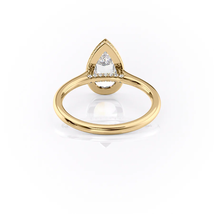 The Charlotte Set With A 2 Carat Pear Lab Diamond