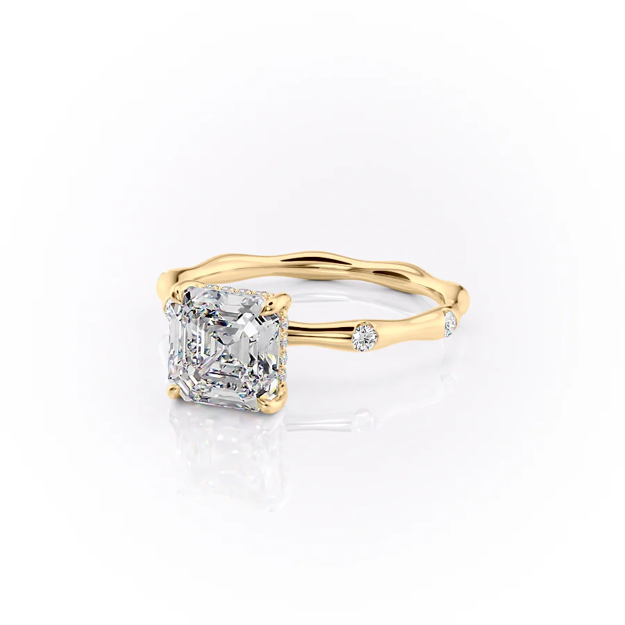 The Samantha Set With A 2 Carat Asscher Lab Diamond