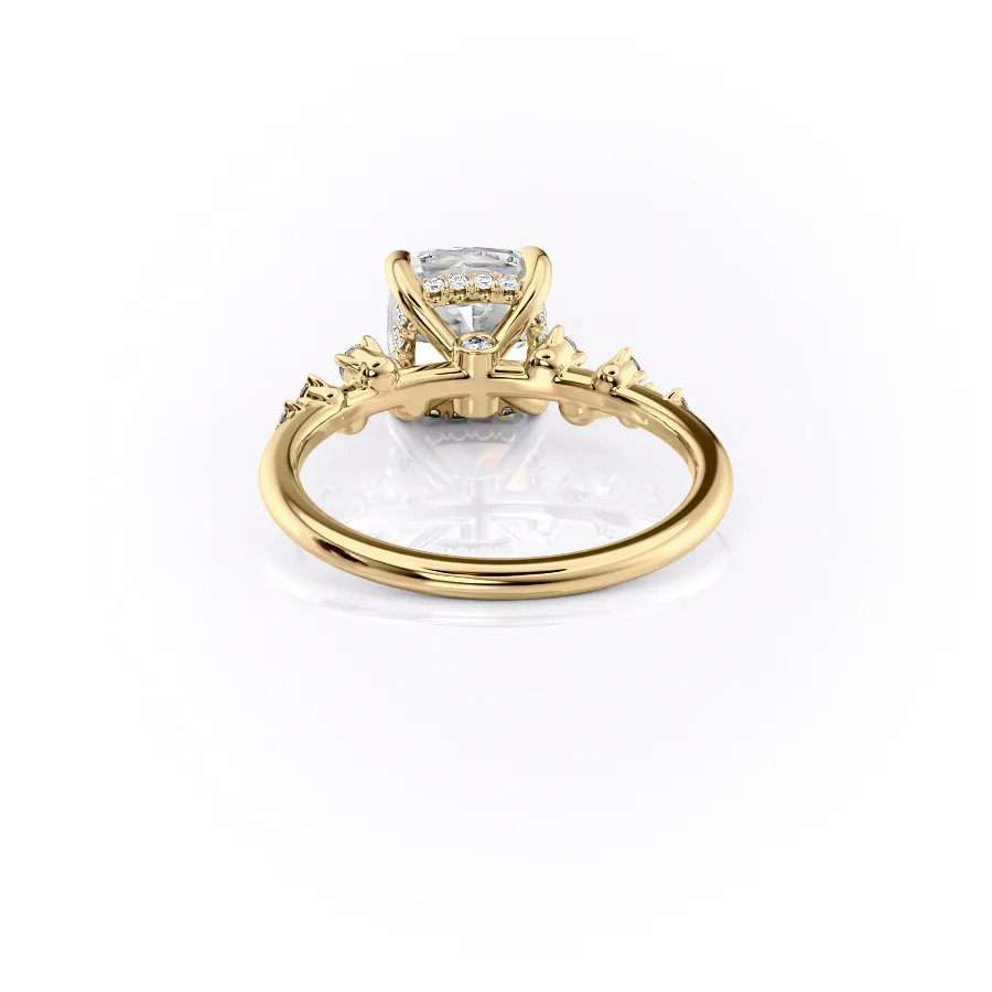 The Mia Set With A 2 Carat Cushion Lab Diamond
