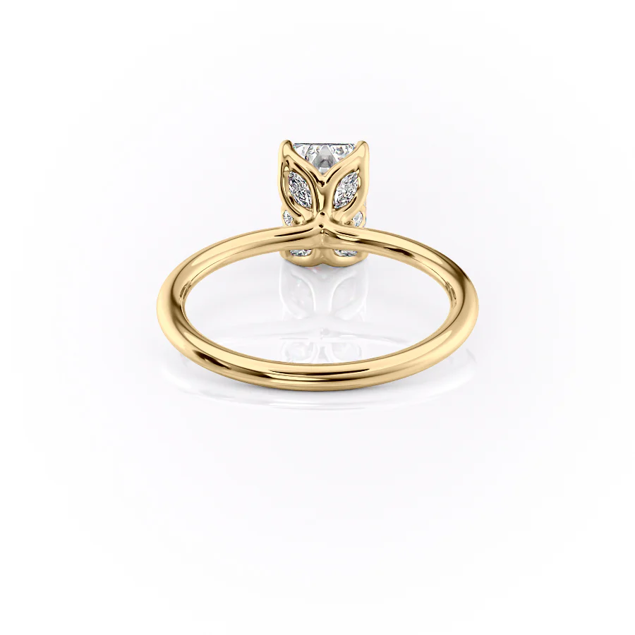The Lisa Set With A 2 Carat Emerald Lab Diamond