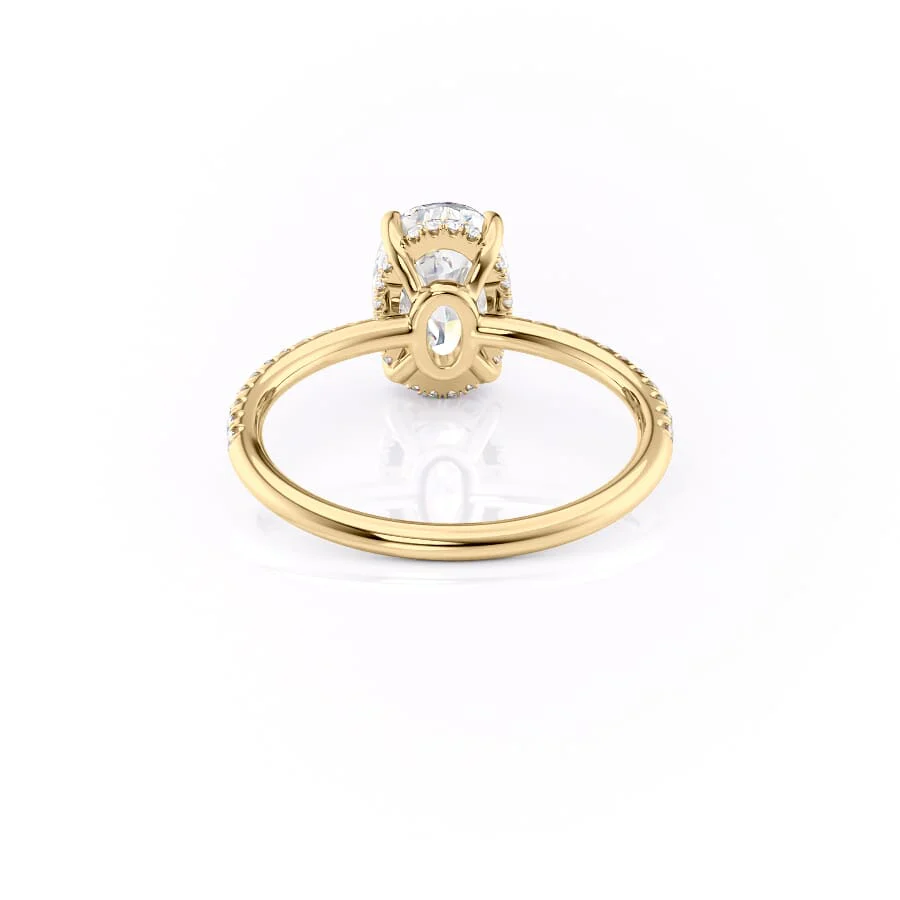 The Low Profile Kamellie Set With A 2 Carat Oval Lab Diamond