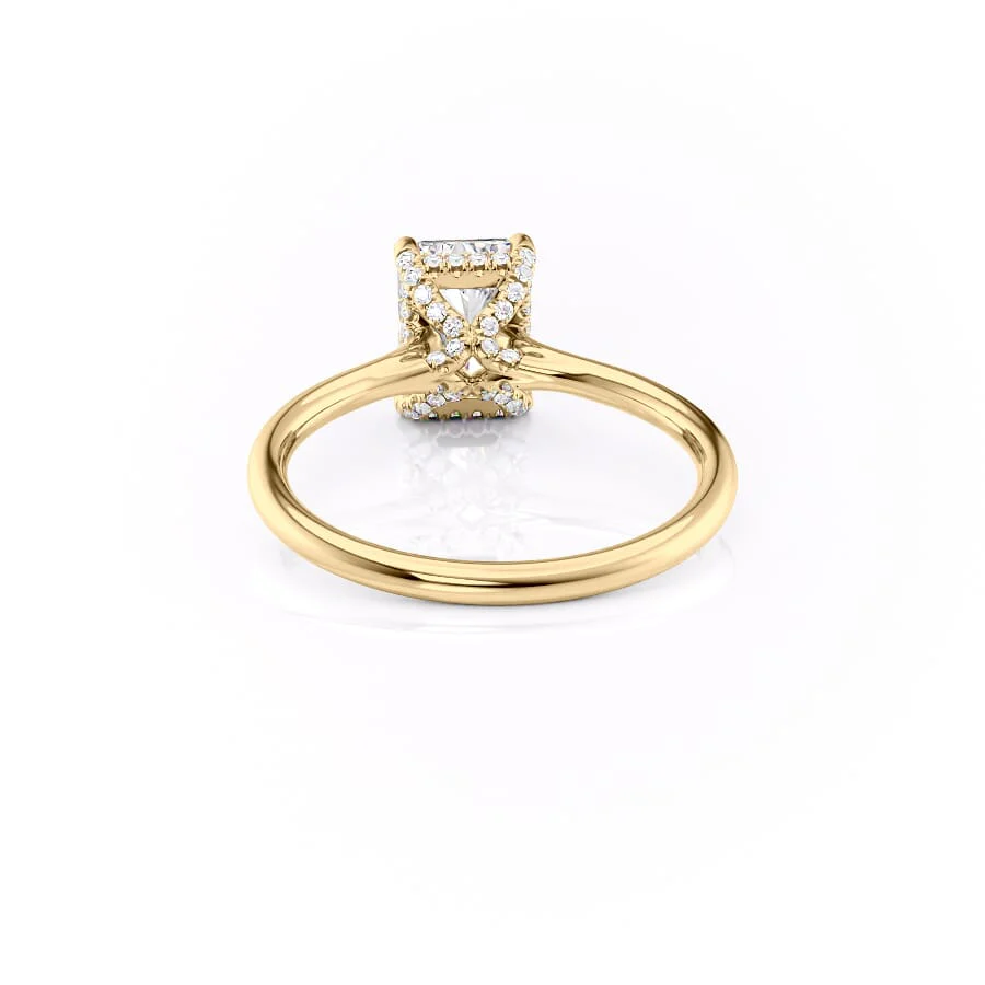 The Ellie Set With A 2 Carat Radiant Lab Diamond