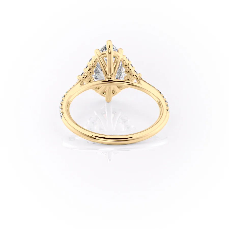 The Pave Victoria Set With A 2 Carat Marquise Lab Diamond