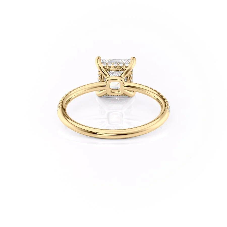 The Low Profile Kamellie Set With A 2 Carat Princess Lab Diamond