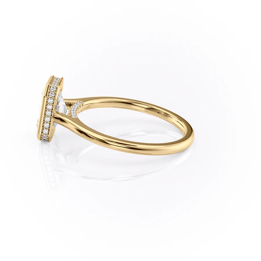 The Charlotte Set With A 2 Carat Radiant Lab Diamond