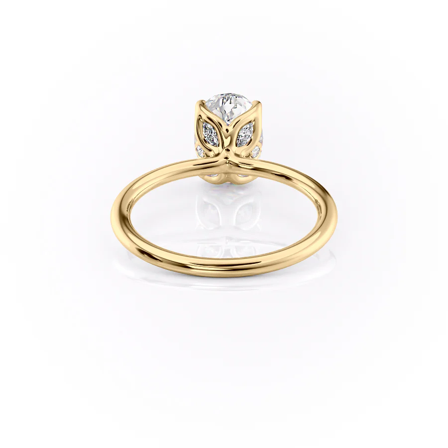 The Lisa Set With A 2 Carat Oval Lab Diamond