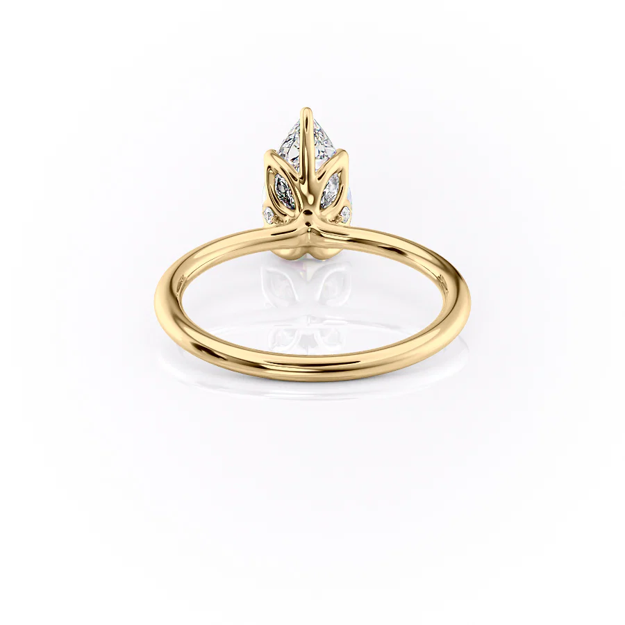 The Lisa Set With A 2 Carat Pear Lab Diamond