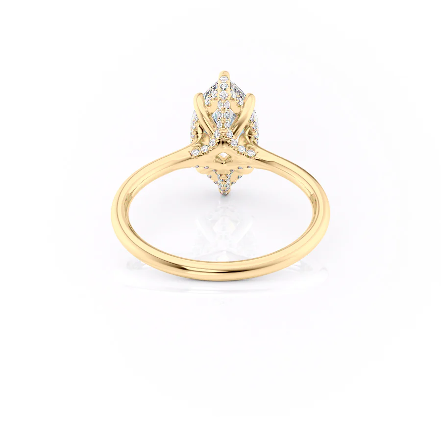 The Ellie Set With A 2 Carat Marquise Lab Diamond