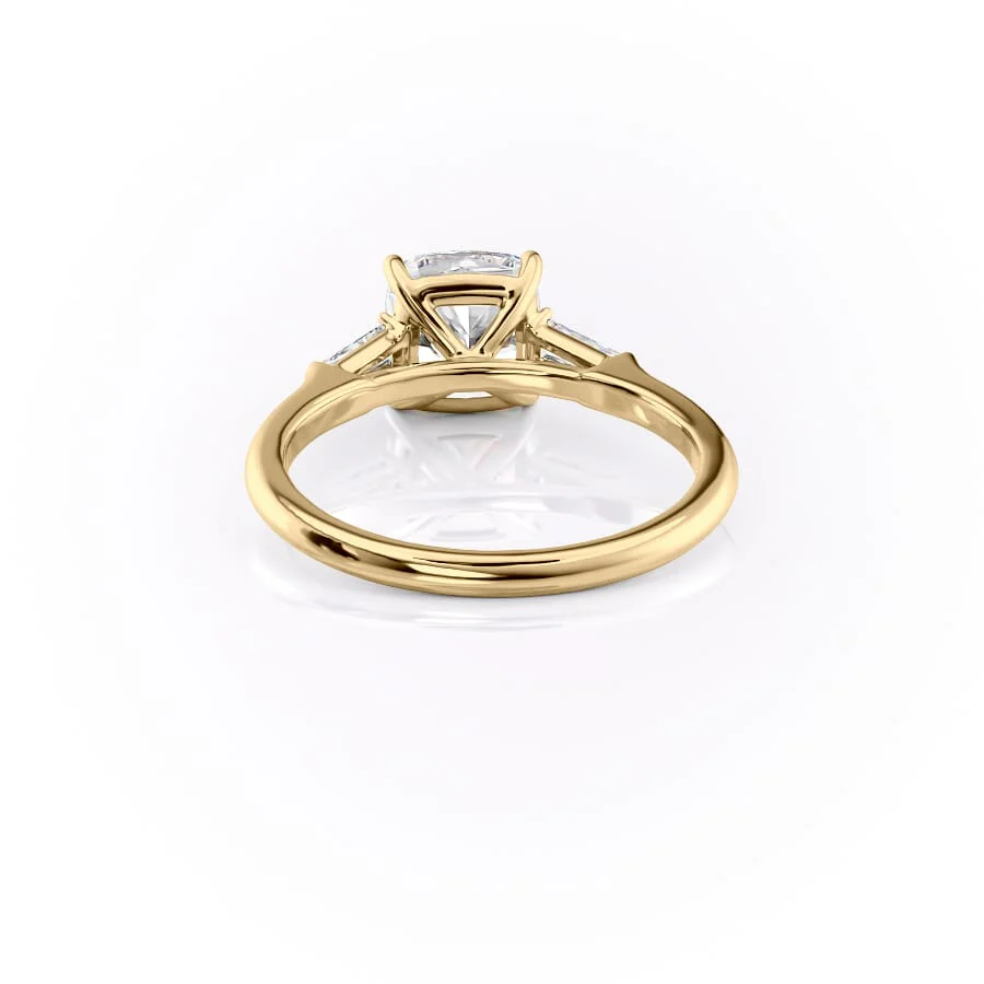 The Liv Set With A 2 Carat Cushion Lab Diamond