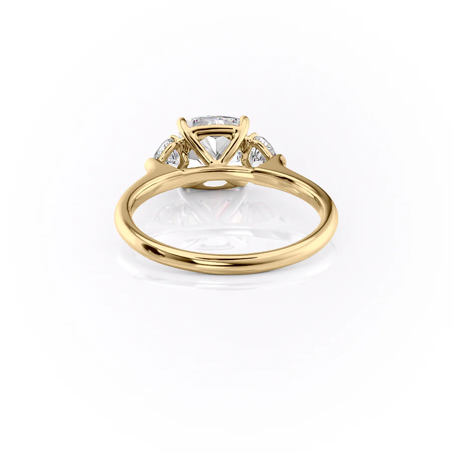 The Hearts Liv Set With A 2 Carat Cushion Lab Diamond