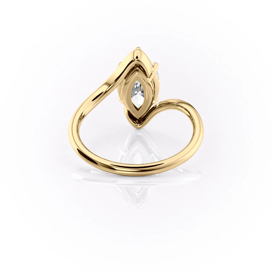 The Skyler Set With A 2 Carat Marquise Lab Diamond
