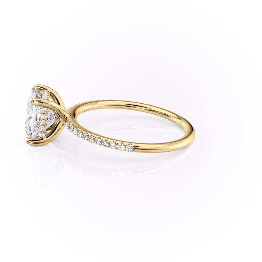 The Pave Kamellie Set With A 2 Carat Marquise Lab Diamond