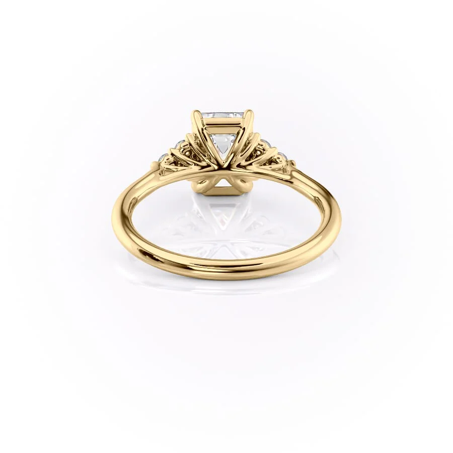The Scarlett Set With A 2 Carat Emerald Lab Diamond