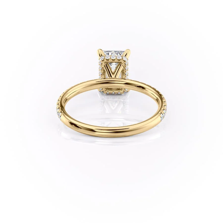 The Pave Alex Set With A 2 Carat Emerald Lab Diamond