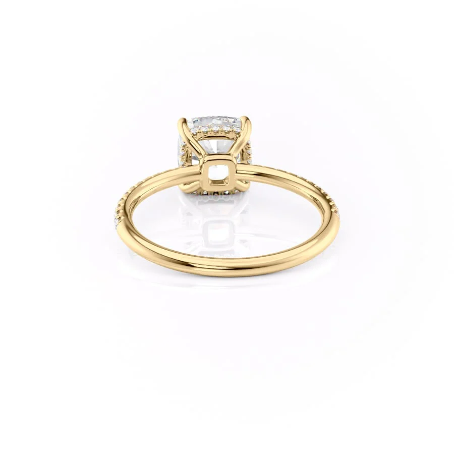 The Low Profile Kamellie Set With A 2 Carat Cushion Lab Diamond