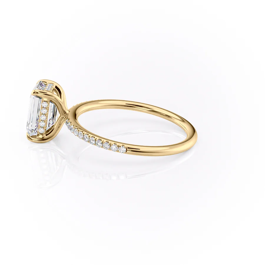 The Pave Kamellie Set With A 2 Carat Emerald Lab Diamond