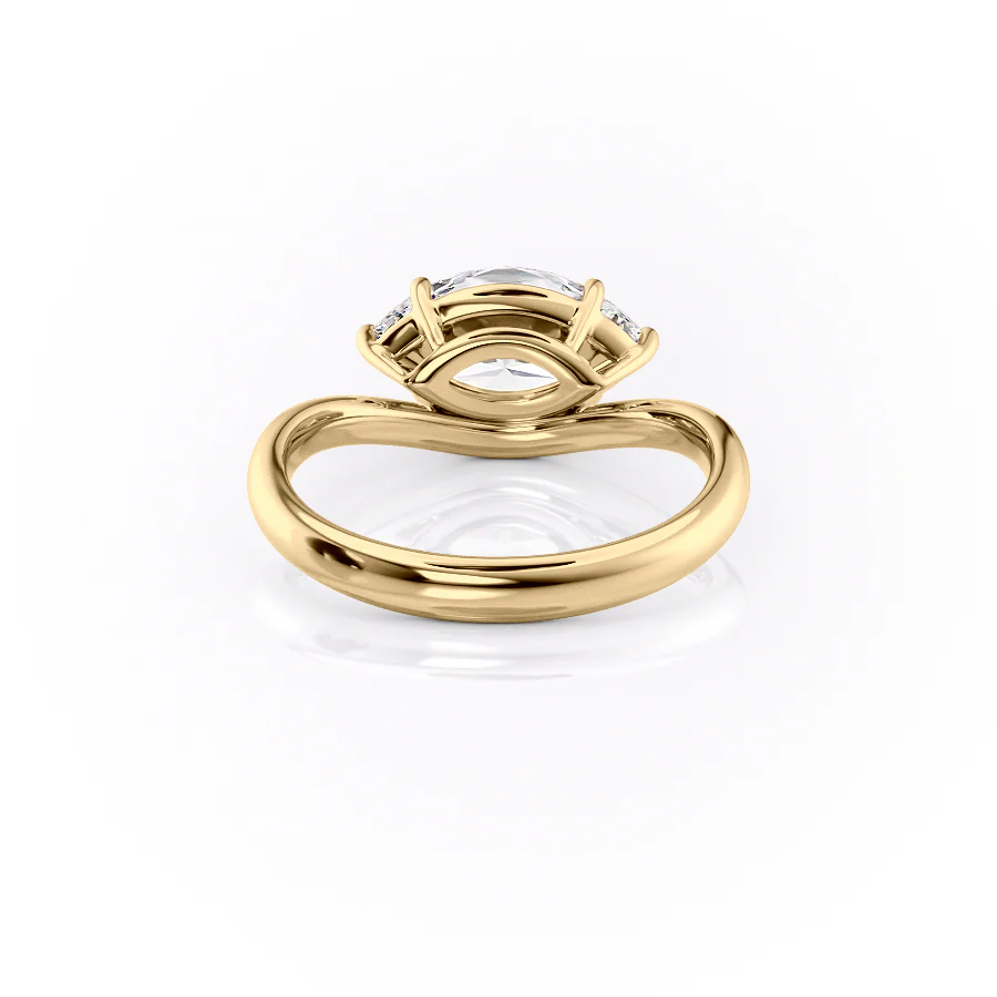 The Berta Set With A 2 Carat Marquise Lab Diamond