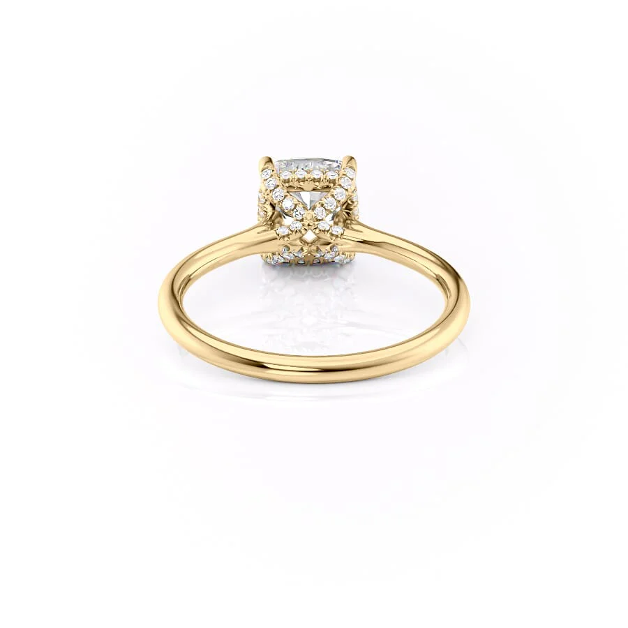 The Ellie Set With A 2 Carat Cushion Lab Diamond