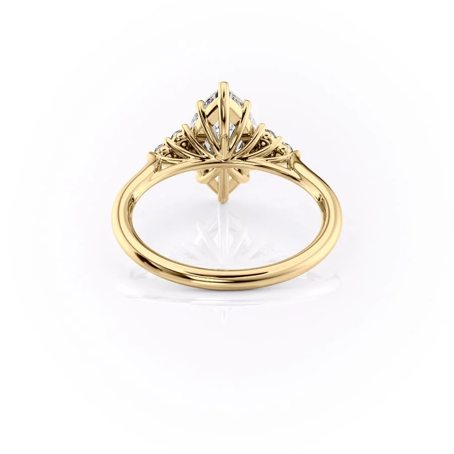 The Scarlett Set With A 2 Carat Marquise Lab Diamond