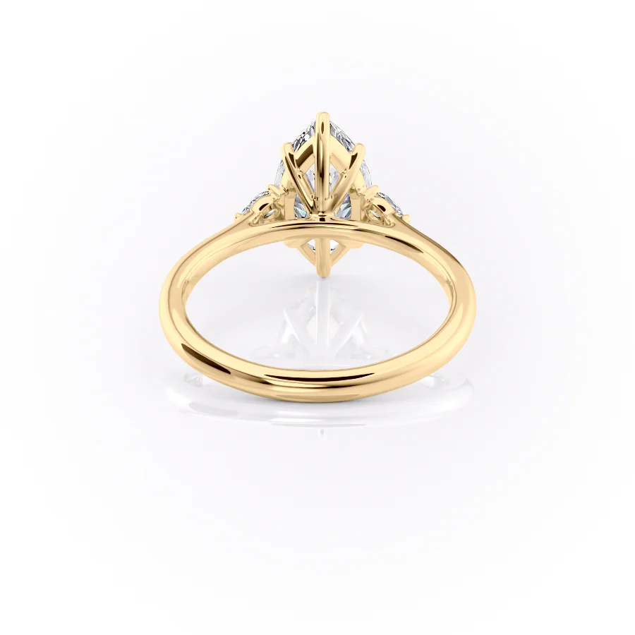 The Pears Liv Set With A 2 Carat Marquise Lab Diamond