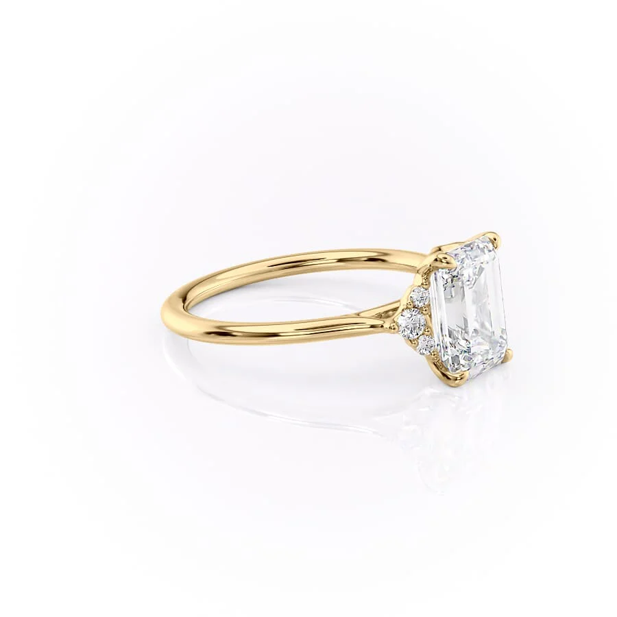 The Victoria Set With A 2 Carat Emerald Lab Diamond