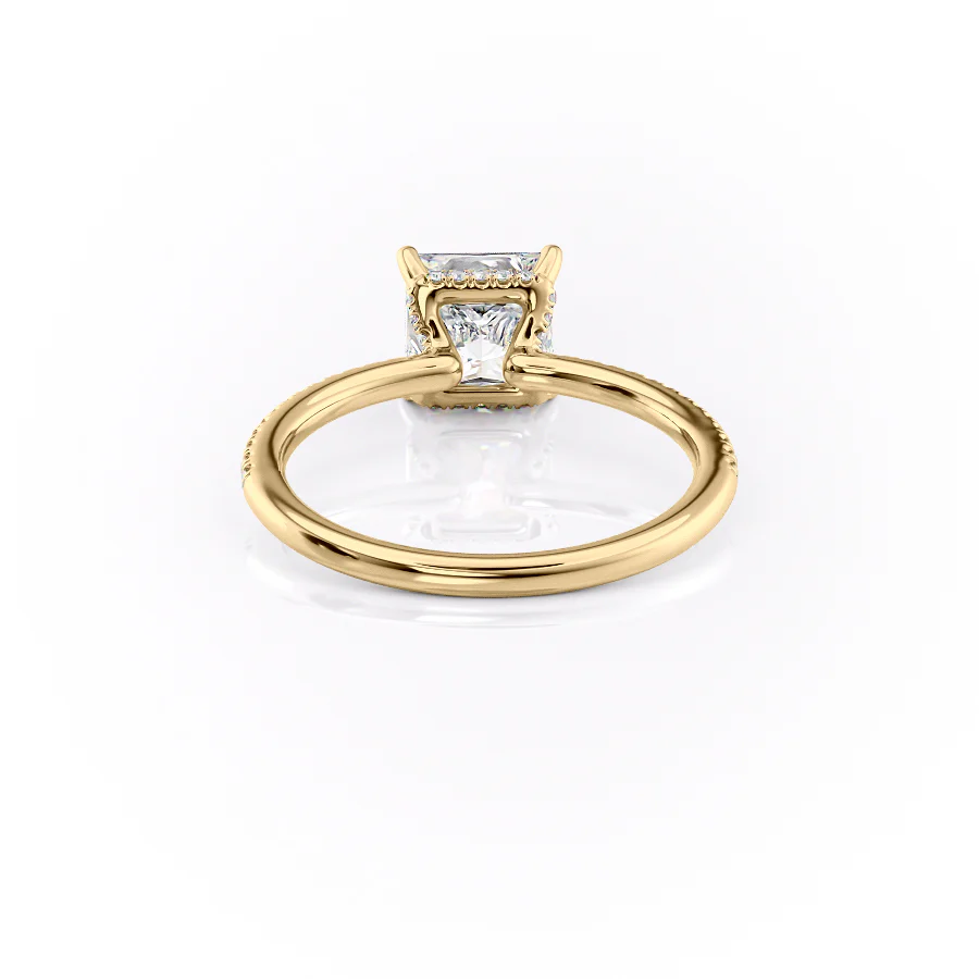The Pave Margot Set With A 2 Carat Princess Lab Diamond