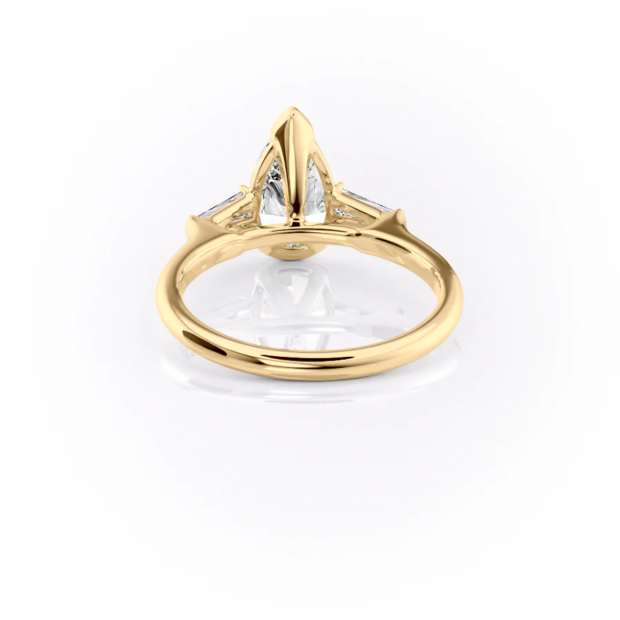 The Parker Set With A 2 Carat Pear Lab Diamond