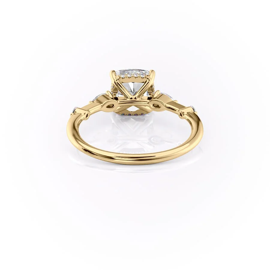 The Naomi Set With A 2 Carat Cushion Lab Diamond