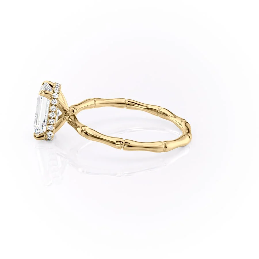 The Eve Set With A 2 Carat Emerald Lab Diamond