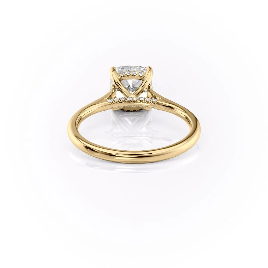 The Natalie Set With A 2 Carat Cushion Lab Diamond