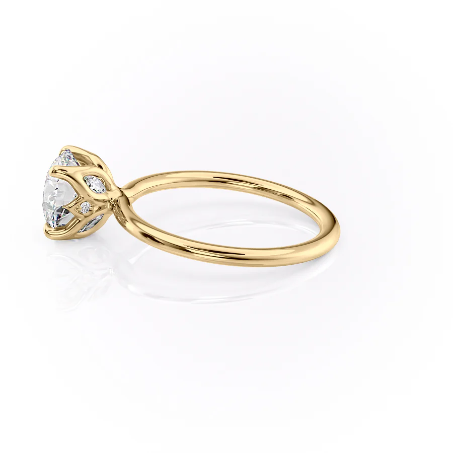 The Lisa Set With A 2 Carat Round Lab Diamond