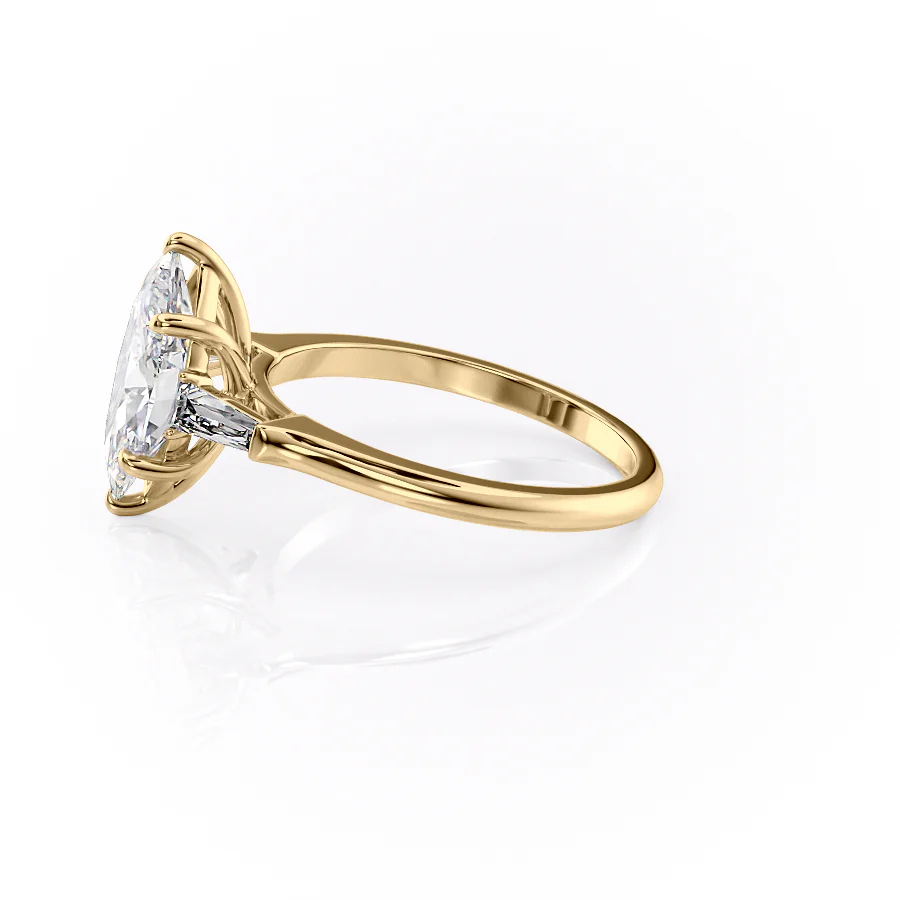 The Liv Set With A 2 Carat Marquise Lab Diamond