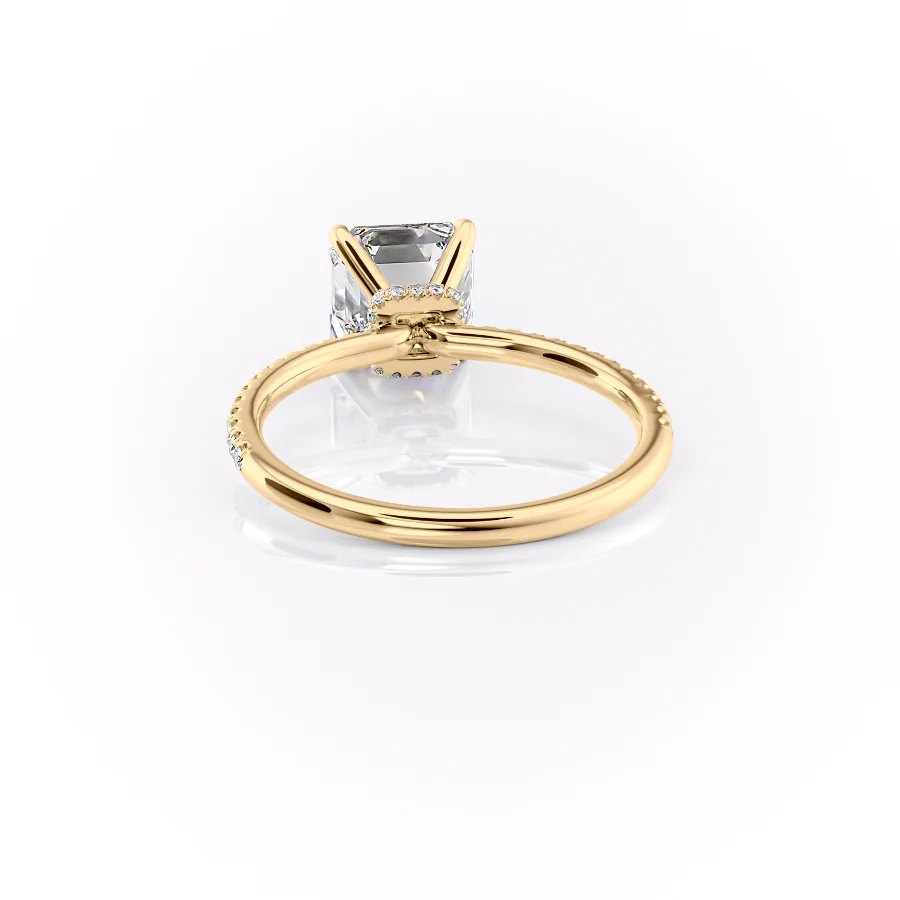 The Pave Nelly Set With A 2 Carat Asscher Lab Diamond