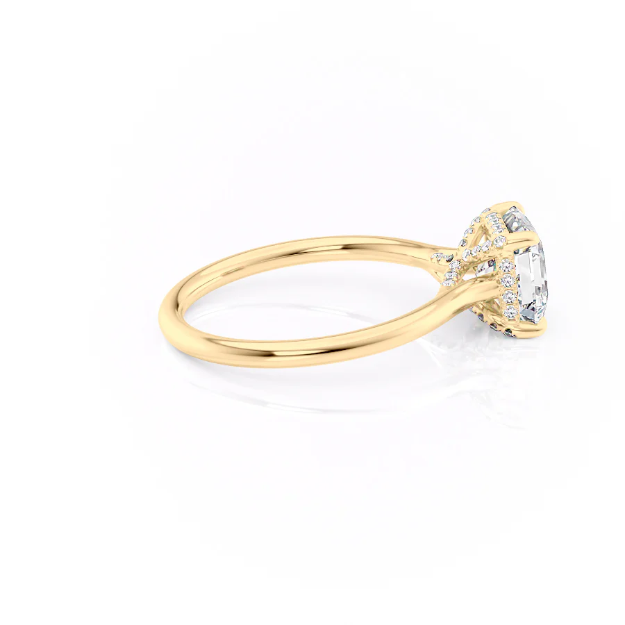 The Ellie Set With A 2 Carat Asscher Lab Diamond