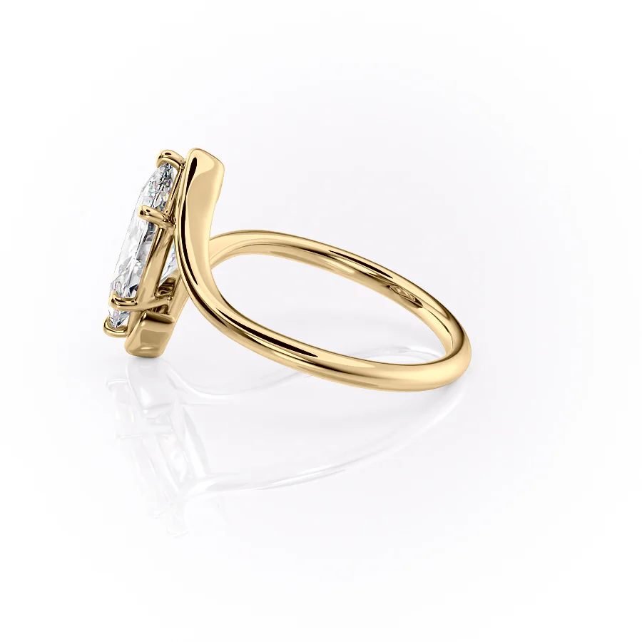 The Skyler Set With A 2 Carat Marquise Lab Diamond