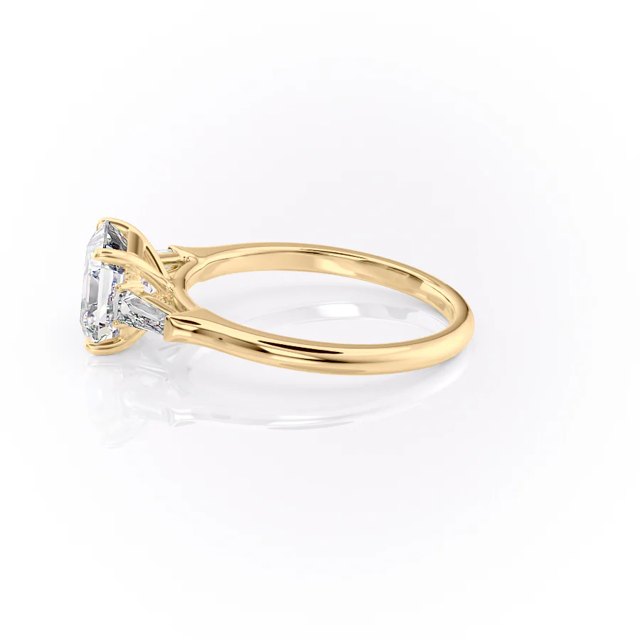 The Liv Set With A 2 Carat Asscher Lab Diamond