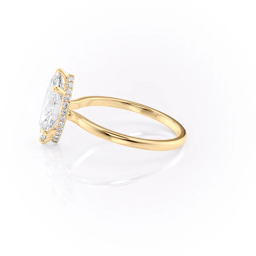 The Aline Set With A 2 Carat Marquise Lab Diamond
