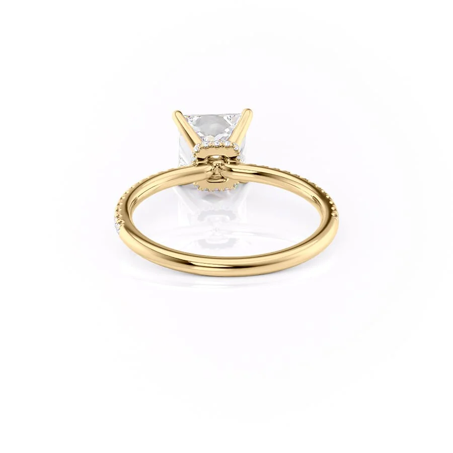 The Pave Nelly Set With A 2 Carat Princess Lab Diamond