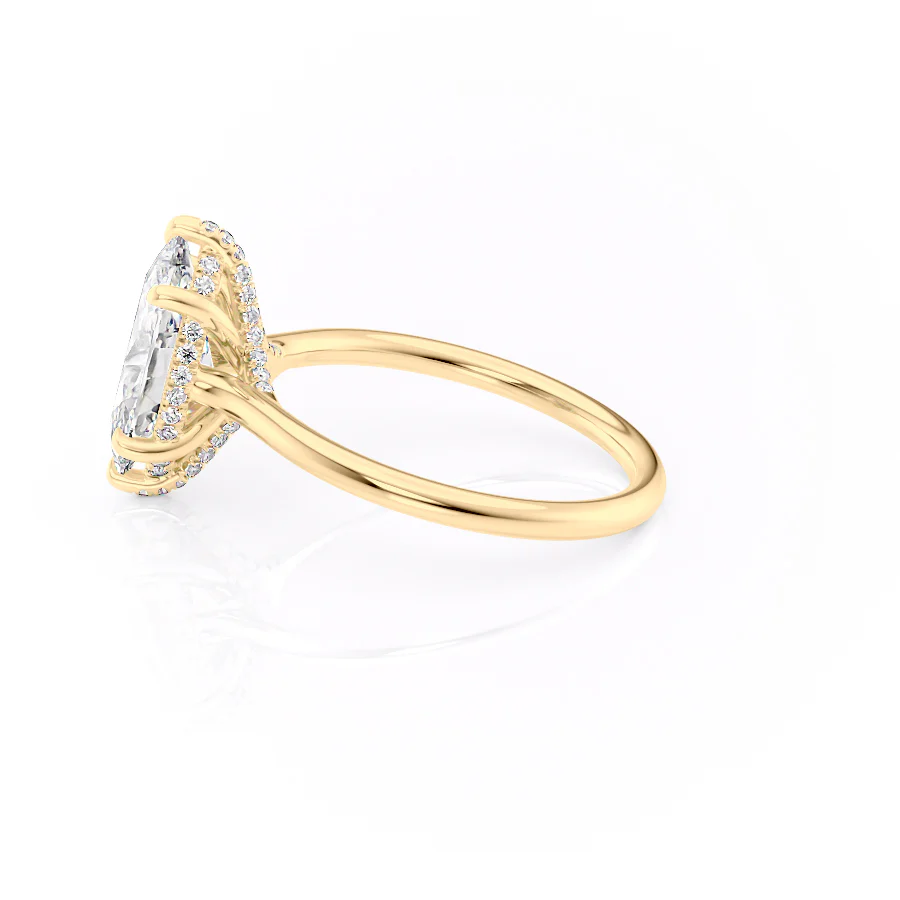 The Ellie Set With A 2 Carat Marquise Lab Diamond