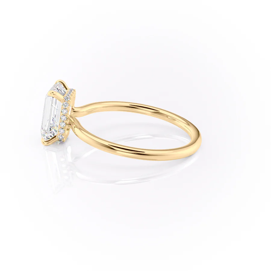 The Aline Set With A 2 Carat Emerald Lab Diamond