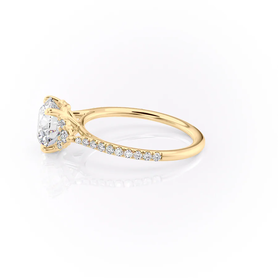 The Pave Victoria Set With A 2 Carat Round Lab Diamond