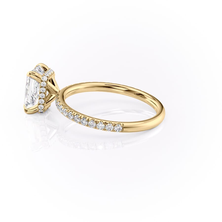 The Pave Alex Set With A 2 Carat Radiant Lab Diamond