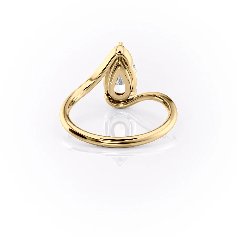 The Skyler Set With A 2 Carat Pear Lab Diamond
