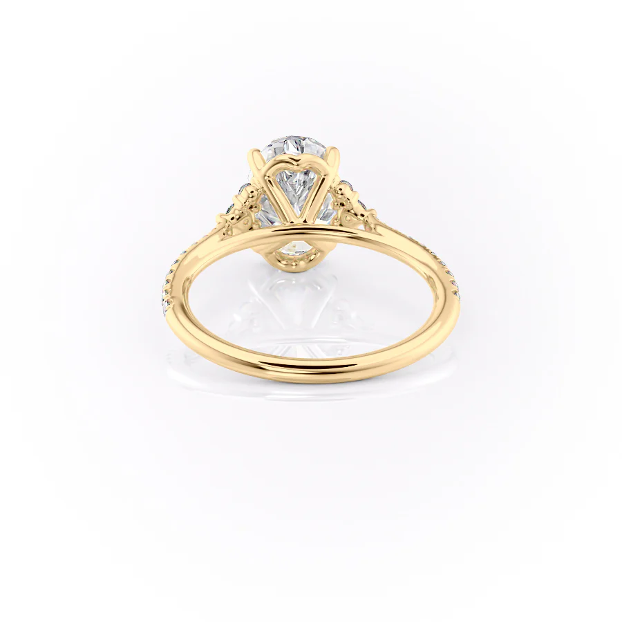 The Pave Victoria Set With A 2 Carat Oval Lab Diamond