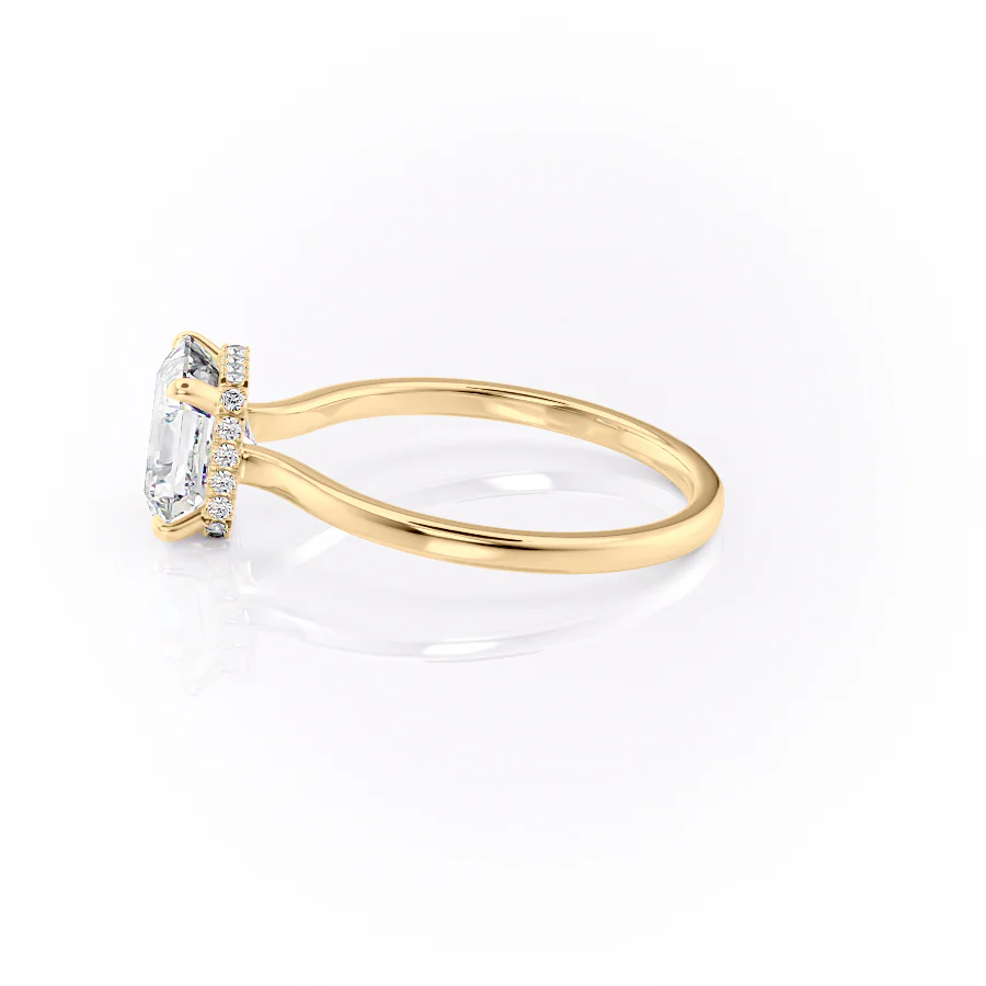 The Aline Set With A 2 Carat Asscher Lab Diamond