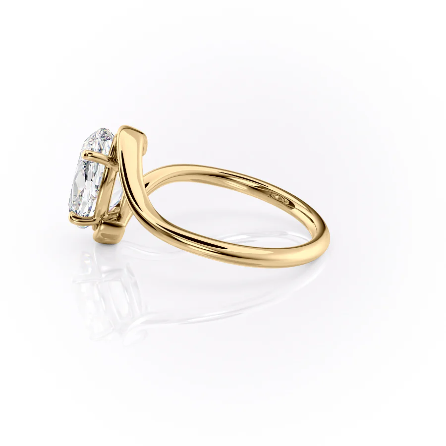 The Skyler Set With A 2 Carat Oval Lab Diamond