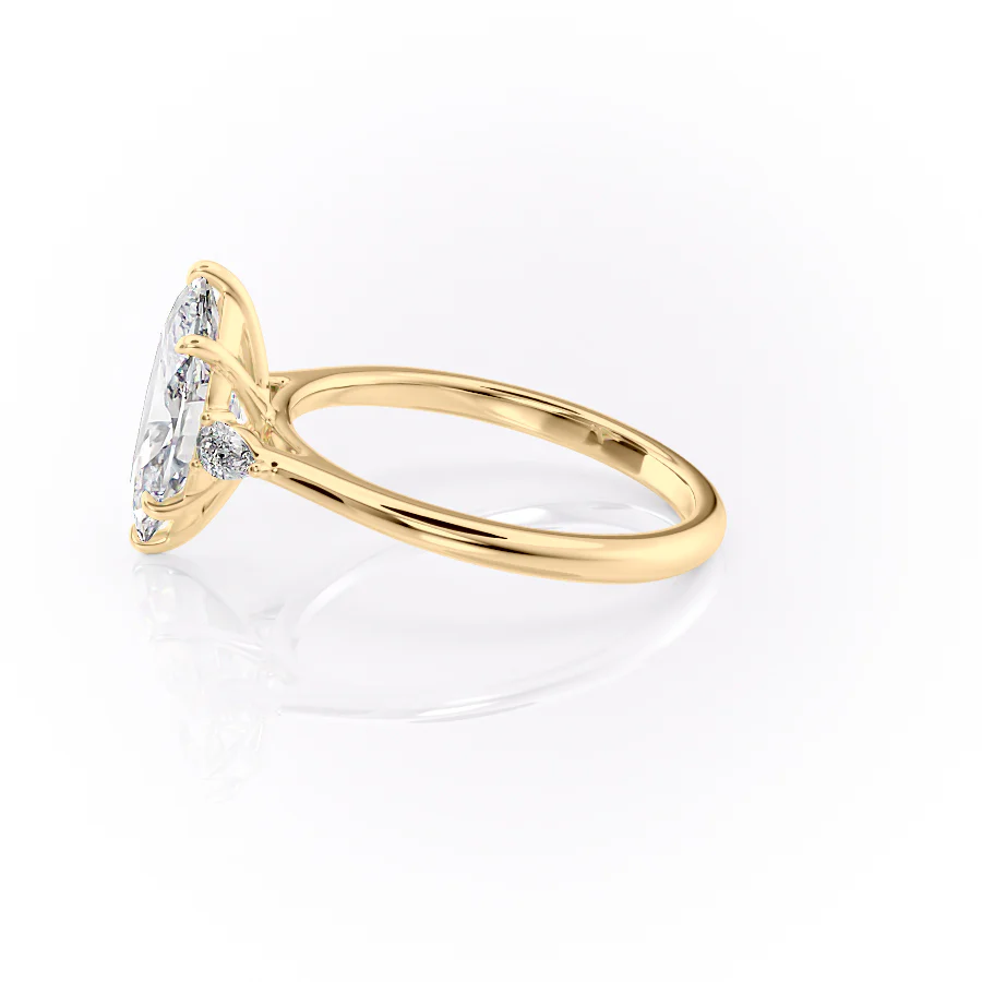 The Pears Liv Set With A 2 Carat Marquise Lab Diamond