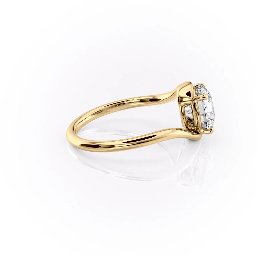 The Skyler Set With A 2 Carat Round Lab Diamond