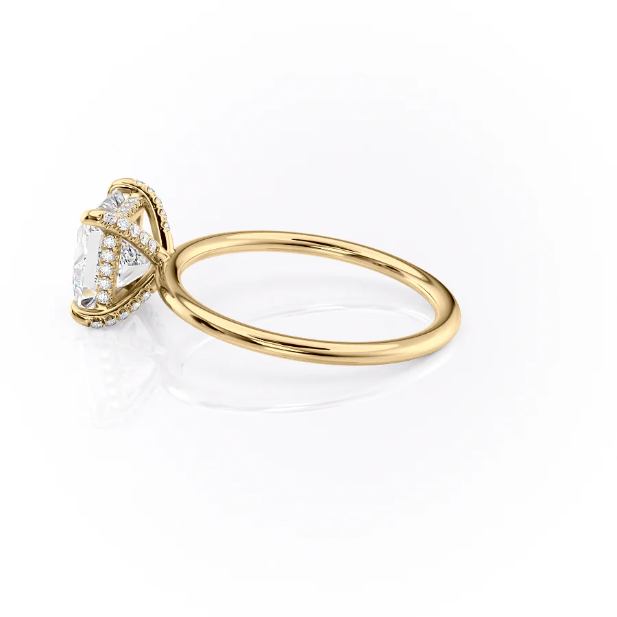 The Crown Kamellie Set With A 2 Carat Princess Lab Diamond