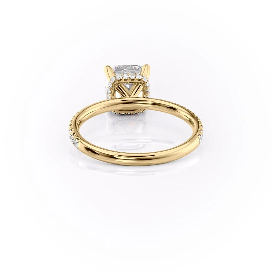 The Pave Alex Set With A 2 Carat Cushion Lab Diamond